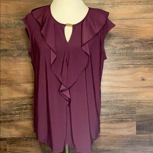 Plum Sleeveless Blouse